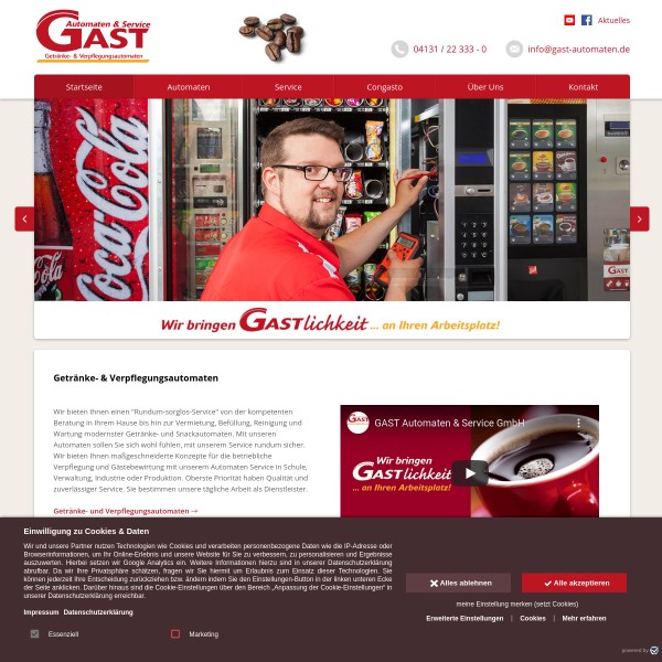 Gast Automaten & Service GmbH & Co. 21337 Lüneburg