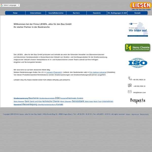 LIESEN-BITUMEN GmbH & Co. 49808 Lingen