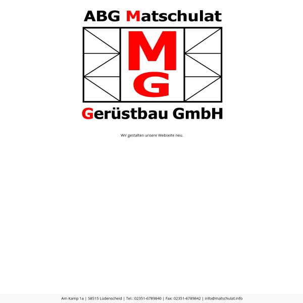 ABG Matschulat Gerüstbau GmbH 58515 Lüdenscheid
