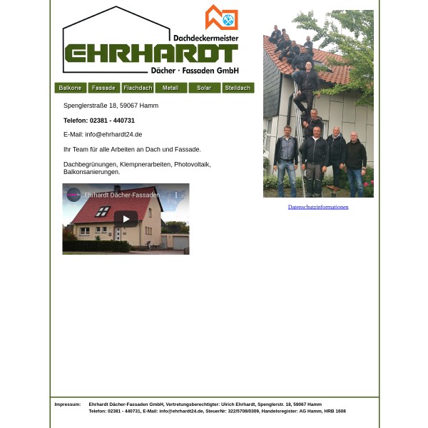 Ehrhardt Dächer- Fassaden GmbH 59067 Hamm