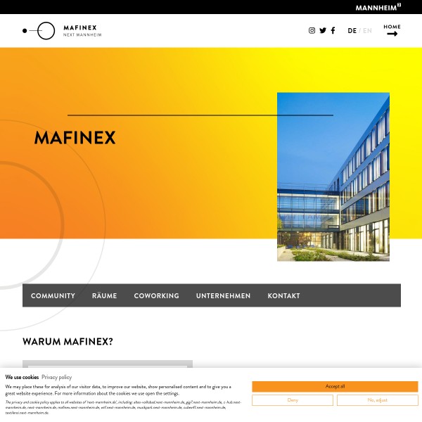 MAFINEX TECHNOLOGIEZENTRUM GmbH 68167 Mannheim