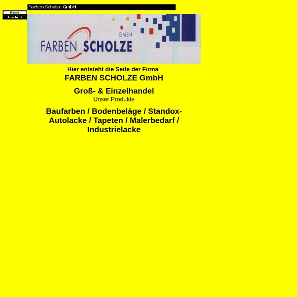 Farben Scholze GmbH 02826 Görlitz