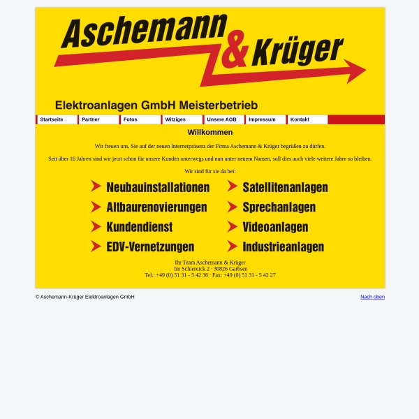 Aschemann + Jonack Elektroanlagen GmbH 30826 Garbsen