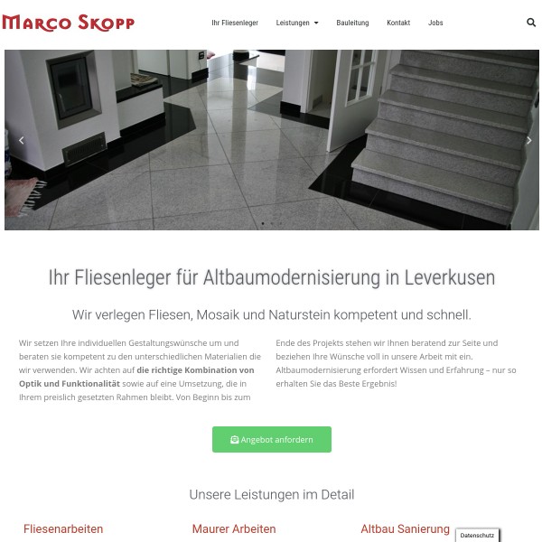 Ihr Fliesenleger für Altbaumodernisierung in Leverkusen 51399 Burscheid