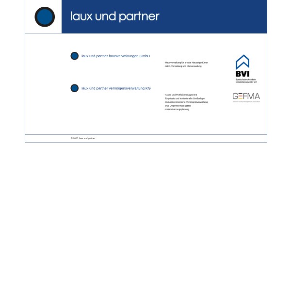 Laux & Partner Hausverwaltungen GmbH 54292 Trier