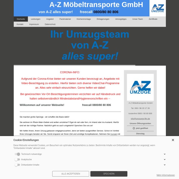 A. bis Z. Umzüge GmbH 60311 Frankfurt