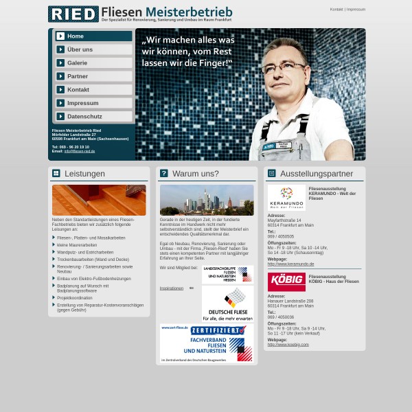 Fliesen-Meisterbetrieb Ried 60598 Frankfurt