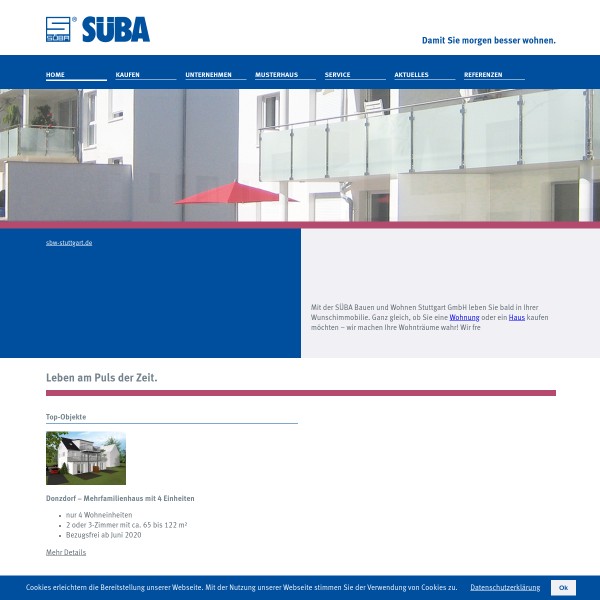 SÜBA Bauen und Wohnen Stuttgart GmbH 70439 Stuttgart