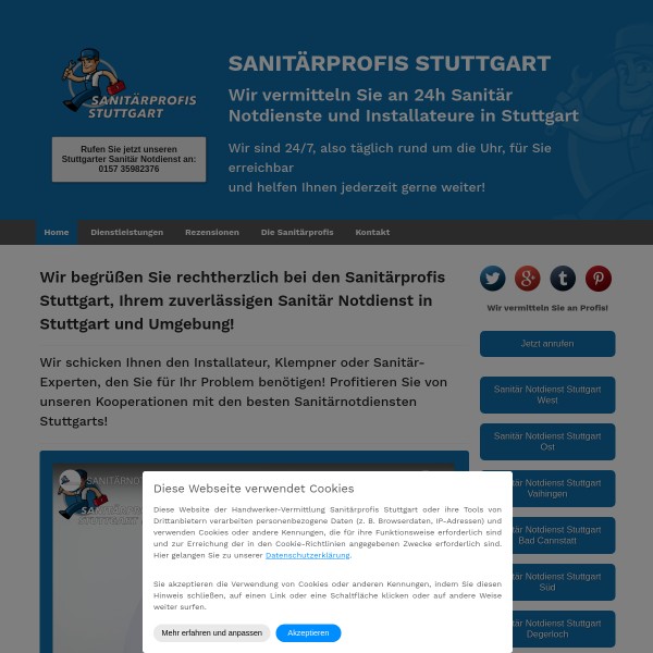 Sanitärprofis Stuttgart 70599 