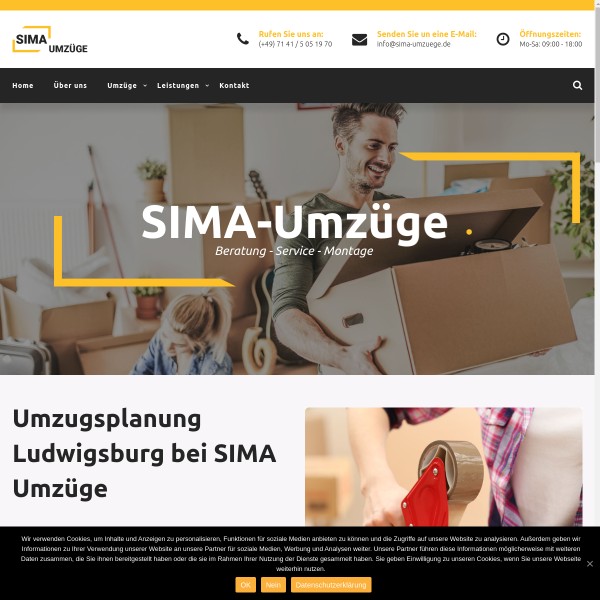 Sima- Umzüge 71636 Ludwigsburg