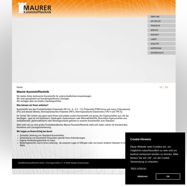 Maurer Kunststofftechnik GmbH 78048 Villingen-Schwenningen