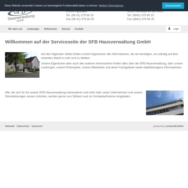SFB Hausverwaltung GmbH 85049 Ingolstadt