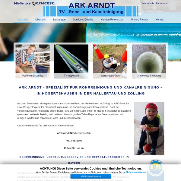 ARK Arndt - Rohrreinigung Landshut 85406 Zolling