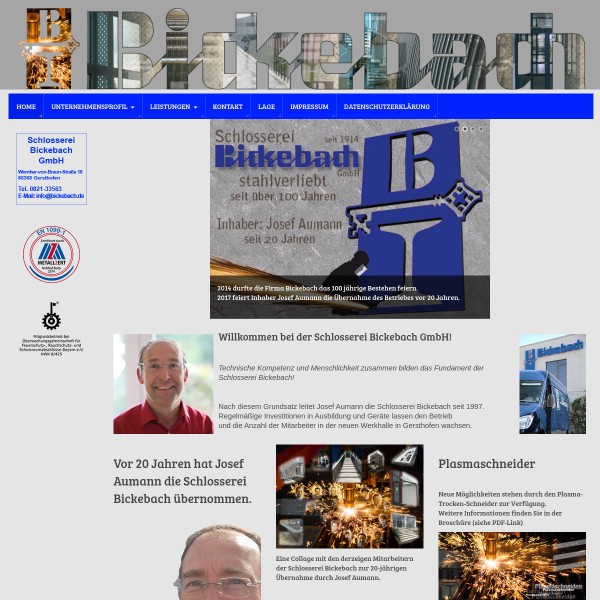 Bickebach GmbH Schlosserei , Stahl- und Metallbau 86152 Augsburg