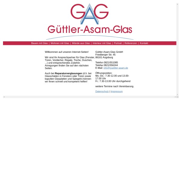 Güttler-Asam Glas GmbH 86161 Augsburg