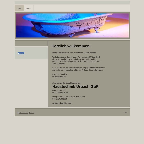 Taddiken Karl-Heinz Sanitärtechnik 88045 Friedrichshafen