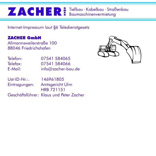 Zacher Bau 88046 Friedrichshafen